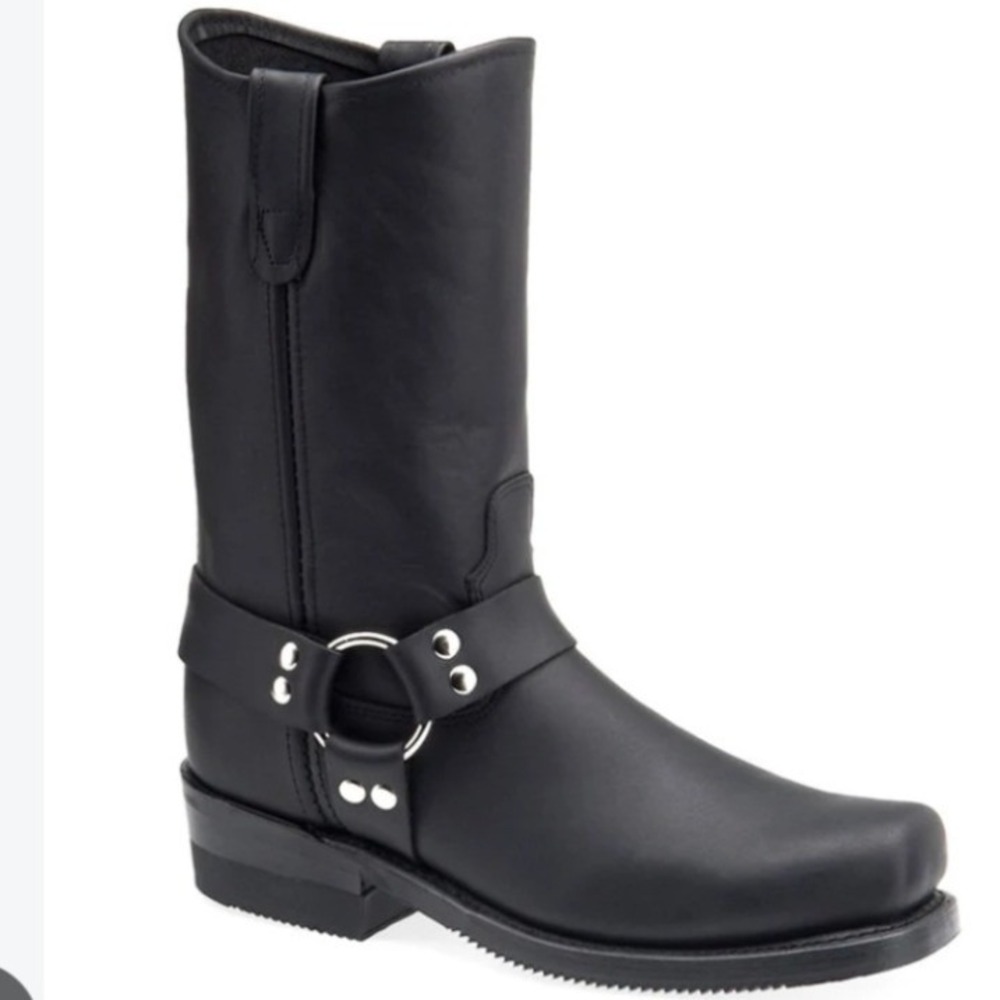 Double H 4008 Mens Barry Harness Boot Black Leather RB2500 Square Toe 14D